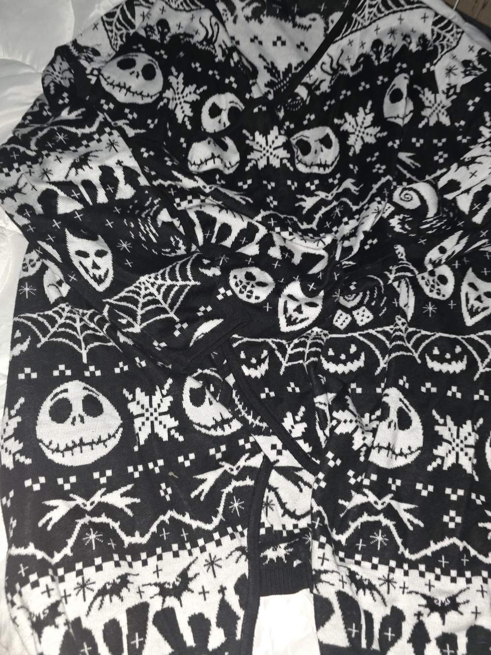 torrid Black and White Nightmare Before Christmas Knit Cardigan 2X
